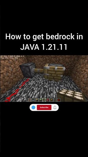How to obtain bedrock in 1.21.11 #minecraft #gaming #shorts