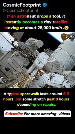 This Is Why Astronauts Never “Drop” Things 😮