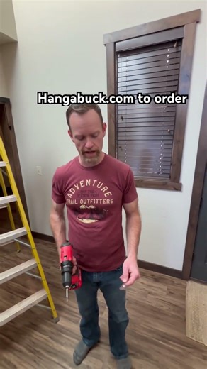 Hang-A-Buck compensates for off-center studs on wall elk shoulder mount!