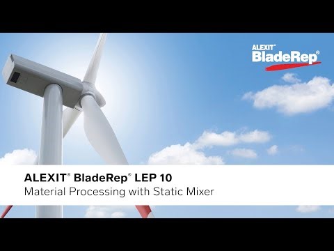 ALEXIT® BladeRep | LEP 10 Applied by Static Mixer
