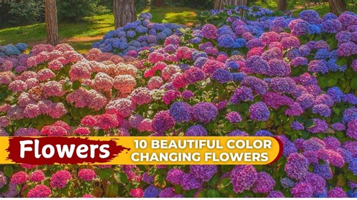 Flowers that change colors: 10 spectacular options