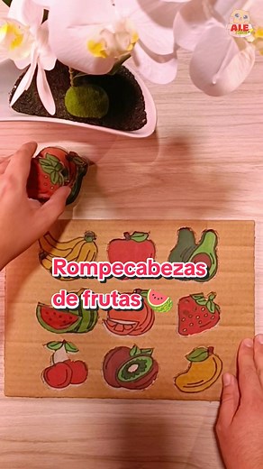 Ideas creativas: Rompecabezas de Frutas para Niños