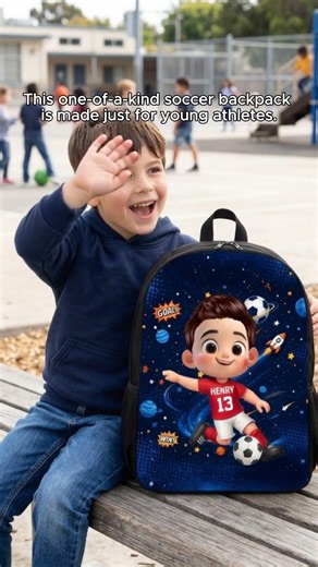 ⚽ Soccer Design For Kids - Personalized Back-to-school Backpack