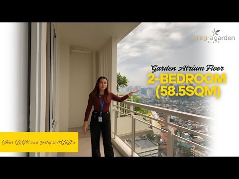 DMCI Homes Allegra Garden Place | 2-Bedroom unit 58.5sqm | Atrium Garden Floor Level 🍃 #dmcihomes