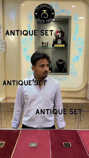 A.k jewellers on Instagram: "Timeless Artistry in Silver 🕊️ There is a certain soul in antique silver that modern machines simply can’t replicate. At AK Jewellers, we celebrate the heritage of craftsmanship with our latest collection of traditional silver sets. Each piece is a tribute to our roots—oxidized finishes, intricate carvings, and the weight of tradition. Wear a piece of history. ✨ Featured: Handcrafted Antique Silver Choker & Earring Set. 📍 Visit us in-store to explore the full colle