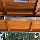 Eurofase Heating 6000 Watt Electric Infrared Dual Element Heater-240 Voltage-Black Finish-No Fascia Decorative Fascia