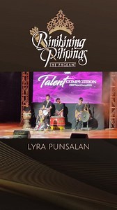 Binibini 3 Lyra Punsalan displayed her skills in playing the kulintang, a traditional musical instrument during the Binibining Pilipinas 2023 Talent Night held at the New Frontier Theatre, Araneta City last March 29, 2023. #BbPilipinas2023 | Sashes&ScriptsOfficial | Facebook