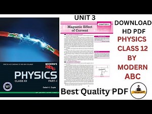 Physics by Modern ABC Class 12th With PDF Download Unit 3 | Chapter 1 Magnetic Effect Of Current