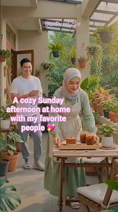 Ep.1 Sunday Afternoon With Us 4 | Baking Cake & Iced Chocolate | OurPurrLove #short #couple #fypシ
