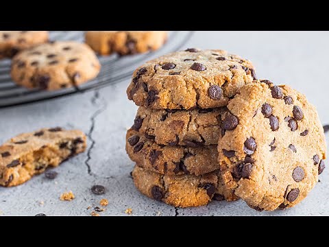 EASY Almond Flour Chocolate Chip COOKIES | ✅ Only 4 ingredients