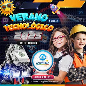 🌊🚀☀️ 𝗩𝗘𝗥𝗔𝗡𝗢 𝗧𝗘𝗖𝗡𝗢𝗟𝗢́𝗚𝗜𝗖𝗢 𝟮𝟬𝟮𝟱🚨| Libera toda la creatividad de tus hij@s con nuestros talleres especializados de #Robótica, #Inteligencia_Artificial, #Electrónica, #Computación y #Programación. ¡Haz que se convierta en un verdadero creador de tecnología! 🤩 #Talleres_Tecnológicos_2025 👈🚨 ✅ Robótica con LEGO® EDUCATION(6 )🆕 ✅ Inteligencia Artificial(10 )🆕 ✅ Electrónica y Programación(5 ) ✅ Computación e Informática(8 ) 📆 Inicio de clases: Este LUNES.🏆 ✏️ Horarios e in