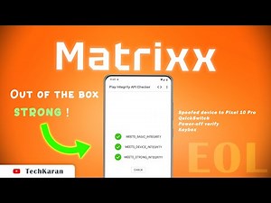 🚀 Project Matrixx v11.8 – A PERFECT Custom ROM Experience! 💯 Strong Integrity + QuickSwitch 🔥