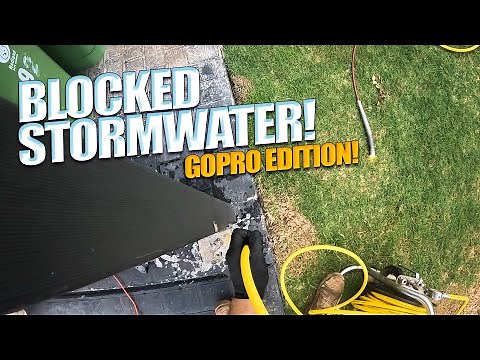 How We Clear A Blocked Stormwater Drain!