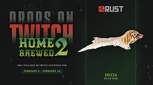 5.4K views · 28 reactions | Alongside the Primitive update, our Home Brewed 2 event kicks off tomorrow, live on Twitch!  Check out Drizza's Rug skin, and be sure to sync your accounts correctly so you don't miss out on any Drops from all of the creators involved. View all of the Home Brewed 2 Twitch Drops here: https://twitch.facepunch.com/ | Play Rust | Facebook