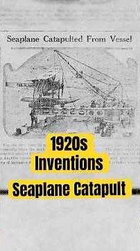 1920s Inventions: Seaplane Launched Off a Battleship! #1920s #inventions #weirdhistory
