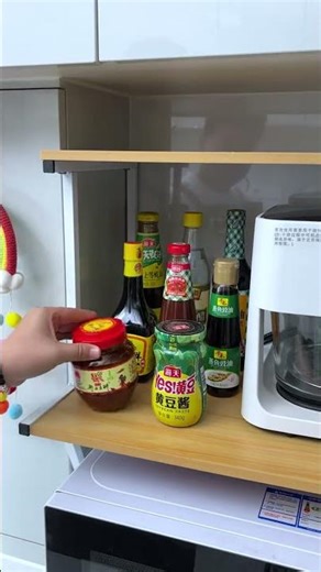 Smart Kitchen Upgrade! Multi-Tier Storage Rack for Microwave & Oven 🍽️#homeorganization