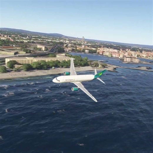 Can this giant plane survive a water landing? #flightsimulator #aviation #shorts