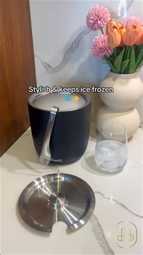 S’well Stainless Steel Ice Bucket with Tongs 🧊✨ | Chic, Functional & Party-Ready 🍸💎
