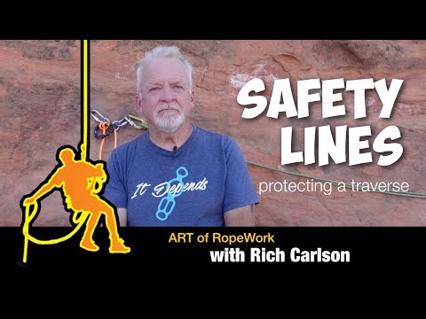 Safety Line for protecting a traverse