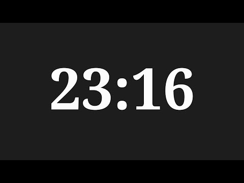 23 Minutes 16 Seconds Countdown Timer