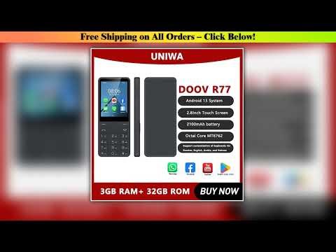 DOOV R77 Smart Touch Screen Keypad 4G Mobile Phone without Camera 3GB+32GB 2100mAh 2.8 Inch