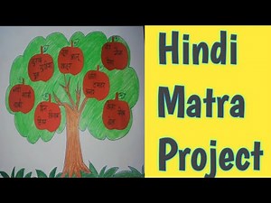 Hindi Project Matra l Hind Matras project l Hindi Matras with words l Hindi Matra kaise sikhe