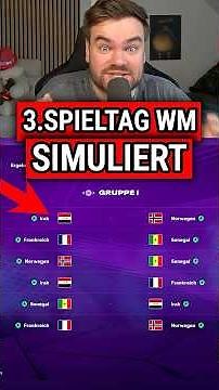 Was passiert, wenn man den 3. SPIELTAG der WM 2026 simuliert?! 😳🏆 #summerofgoals