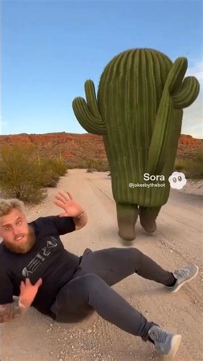 You accidentally disrespected the wrong cactus 🌵💀 #Viralvideo #memes #ai #planttube #funnytube