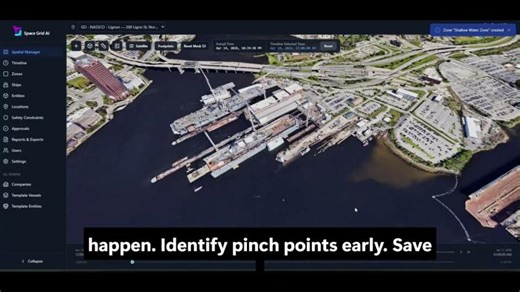 Space Grid AI predictive planning software for shipyards, answering the question - what goes where | David Von Schmidt