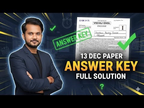 JNVST 13 Dec 2025 set C Question Paper & Answer Key | Full Accurate Solution!