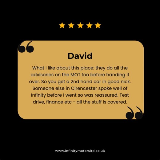 When customers speak, we listen. And we love hearing stories like David’s. Your trust keeps us moving.⁠ ⁠ #infinitymotors #usedcars #usedcarsdealership #fyp #fyppp #customerservice ⁠ #happycustomer | Infinity Motors LTD