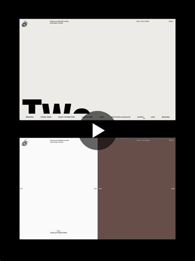 #webdesign #typography #gsap #uxui #webflow | Twórcza