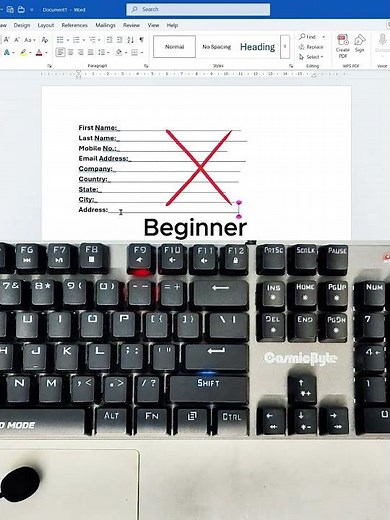 MS Word Time Saving Trick #office #document #msword