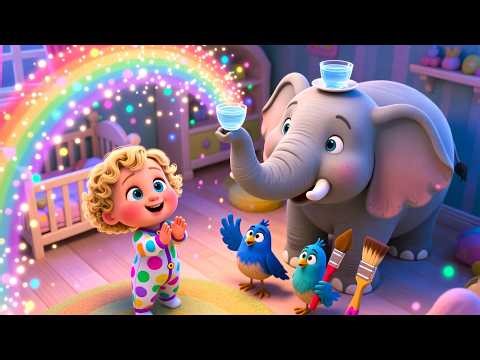 Rainbow Brush Time Joy 🌈🖌️ Fun Art & Colors Song | Learn Colors for Kids