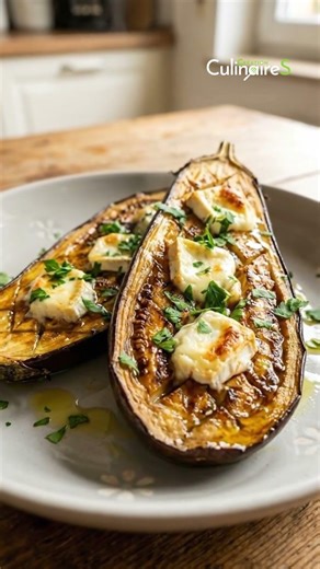 Aubergines rôties au chèvre #viral #fyp #recipe #food