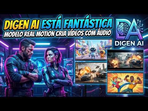 UPDATE ON DIGEN AI - REAL MOTION MODEL NOW CREATES VIDEOS WITH AUDIO