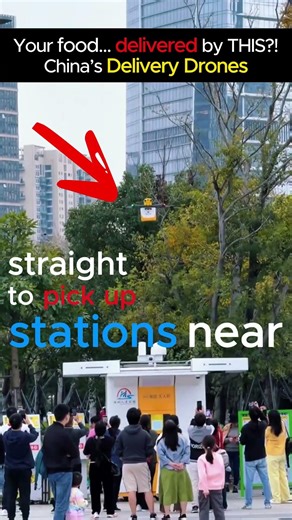 China’s Food Delivery Drones Are INSANE – #technology #china #future #drone