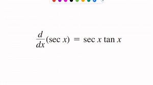 P3知识点：secθ 求导公式推导