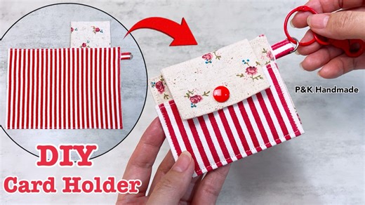 4.3K views · 49 reactions | How to Make Card Holder | Sewing Tutorial #diy #sewing #handmade #diyprojects #crafts | P&K Handmade | Facebook