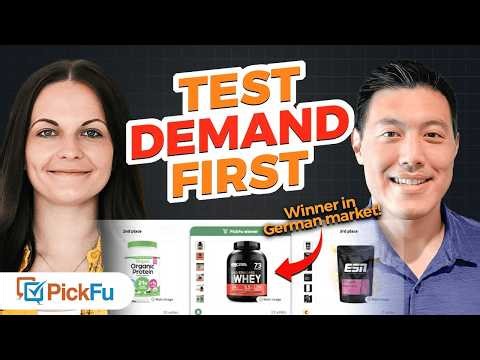 Test Your Amazon FBA Product Ideas in Any Country Before Investing Money - PickFu Tutorial