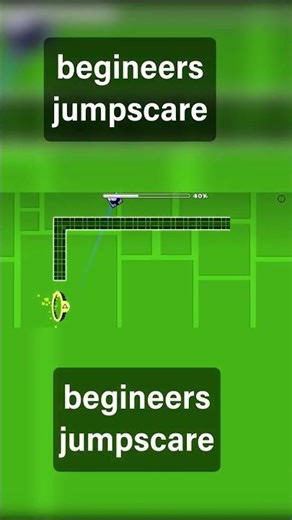 Begineers jumpscare in geometry dash! #geometrydash #gd #zaralarsson #fyy