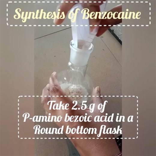 Synthesis of Benzocaine from P-aminoBenzoicacid PART I #experiment#chemistry#synthesis