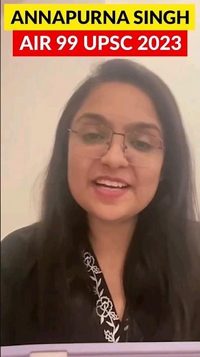 UPSC 2023 Topper Annapurna Singh, AIR 99 - IAS Credits Sudarshan Gurjar's Course for Success