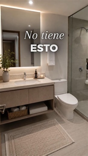 Si tu baño no tiene ESTO, nunca se verá limpio #interiordesign #homedecor