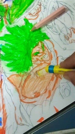 ✨goku vs broly✨ drawing #anime #drawing #gokugoku #animeart #art #animeeart