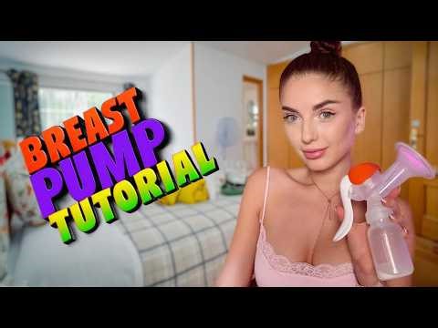 [4K] Breastfeeding with Angel || Tips & Pumping Tutorial || Pump With Me || Pump Training
