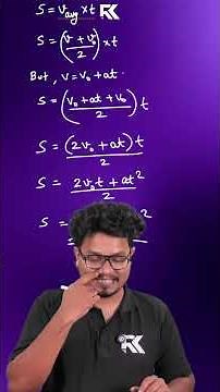 Plus One Physics ⚡ | Kinematic Equations🔥 | 100 Derivations in 100 Days 💯 | RK Nex