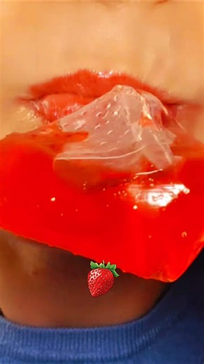 Asmr Eating Fruit Shaped Jelly #asmr #mukbang #eatingsounds #jelly