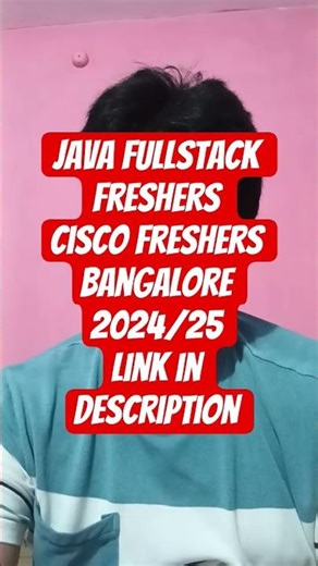 Cisco Hiring Java Fullstack Freshers | Core Java + React #Bangalore Hiring 2025