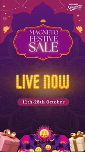 The wait is over! Magneto Festive Sale is now live and excited to welcome all! Visit today and win grand prizes: -Shop for ₹3000 and win vouchers worth ₹3000 every day -Become highest shopper of the day and win vouchers worth ₹15,000 -Be the lucky one to win a bike every week! #MagnetoMall #Diwali #DiwaliSale #Sale #Raipur #Offers #SaleOffers #DiwaliOffers #MagnetoFestiveSale | Magneto The Mall